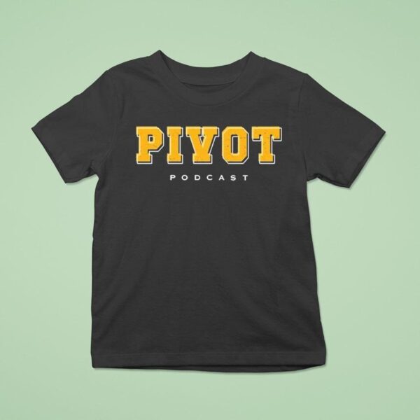 Ryan Clark Wearing Pivot Podcas T Shirt