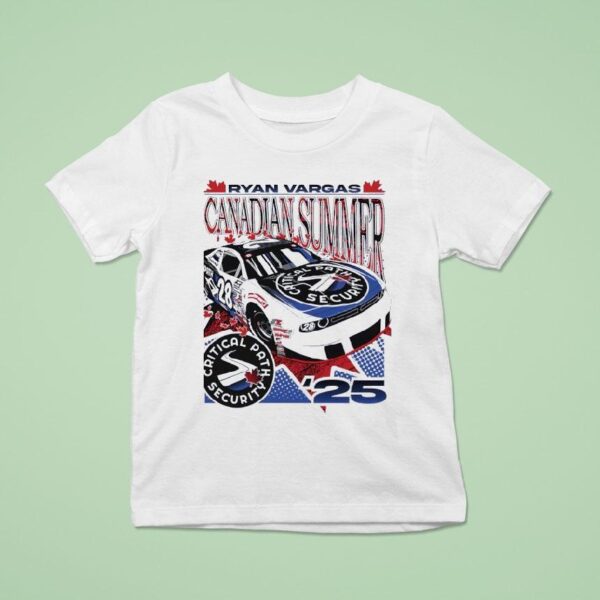 Ryan Vargas No Dodge Challenger For Djk Racing Critical Path Security T Shirt