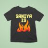 Sabrina Lonescu Wearing Saniya Is Fire T Shirt