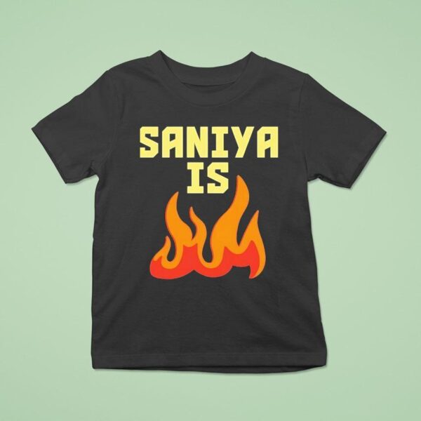 Sabrina Lonescu Wearing Saniya Is Fire T Shirt
