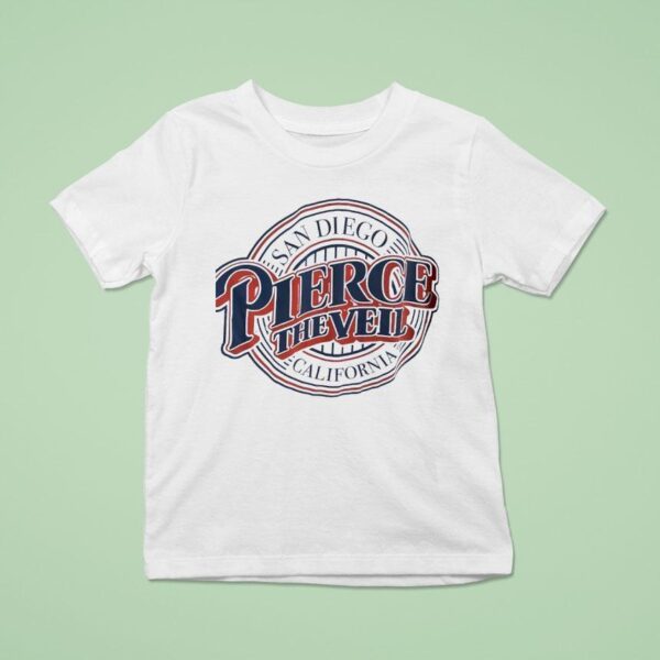 San Diego California Pierce The Veil Logo T Shirt