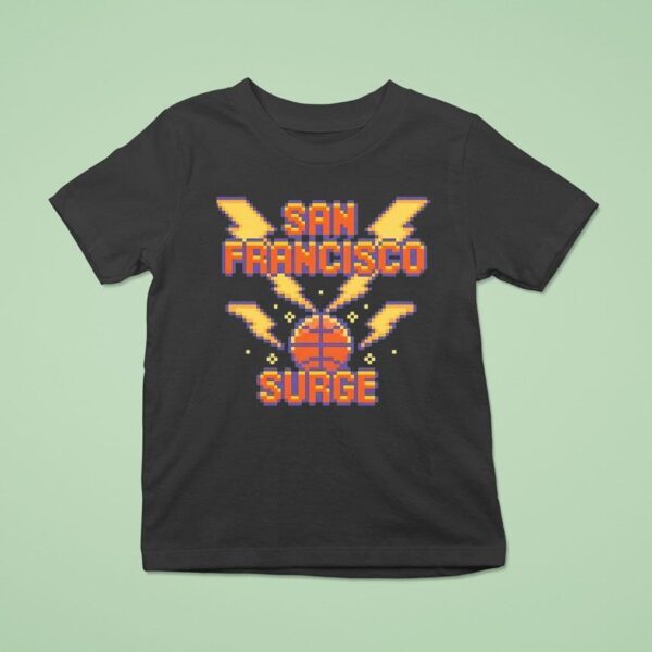 San Francisco Surge Basketball Pixel T Shirt