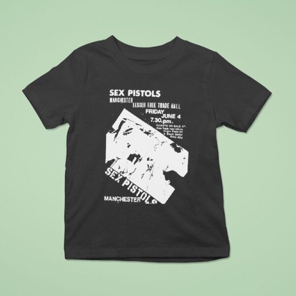 Sex Pistols Manchester Lesser Free Trade Hall T Shirt