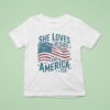 She Loves Jesus And America Too New T Shirt