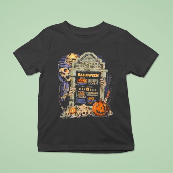 Skeleton Universal Orlando Halloween Horror Nights T Shirt