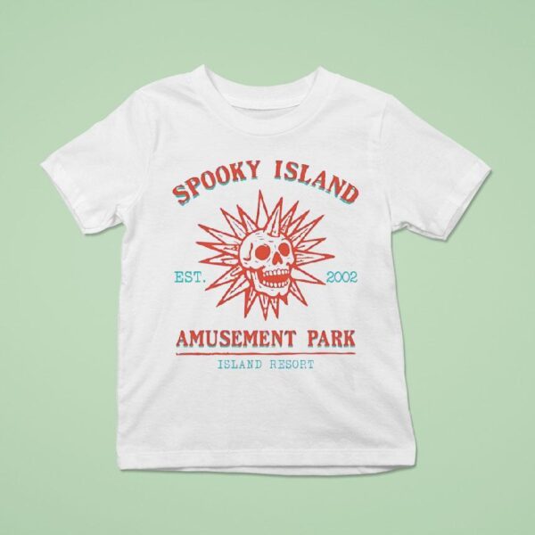 Skull Spooky Island Amusement Park Est T Shirt