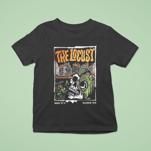 Skull The Locust Mohawk Oct Halloween T Shirt