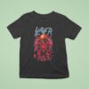 Slayer Farewell Tour A Skull With A Military Helmet Art Dates List Start On July In Cardiff Uk At Blackweir Fields T Shirt