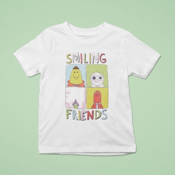 Smiling Friends Character Grid T Shirt