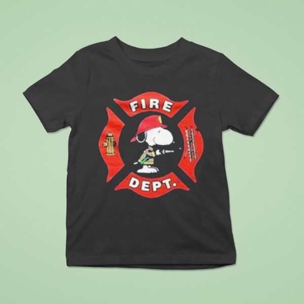 Snoopy Fire Department Masco T Shirt
