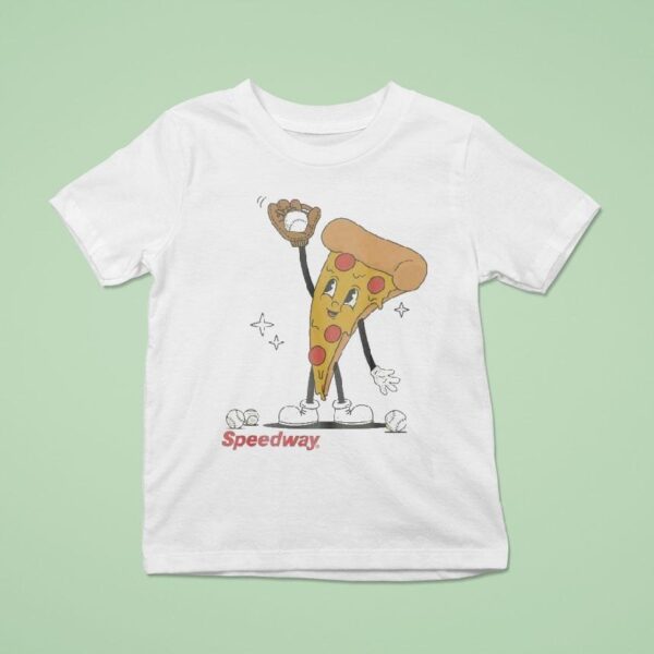 Speedway Pizza Baseball T Shirt
