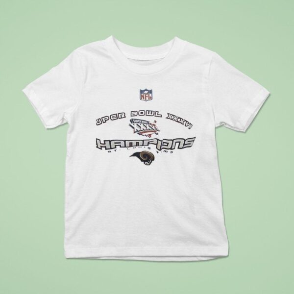 St Louis Rams Nfl Super Bowl Xxxvi Champions T Shirt
