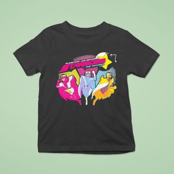 Starbomb The Tryforce Planetary Jam Squadron Gang T Shirt