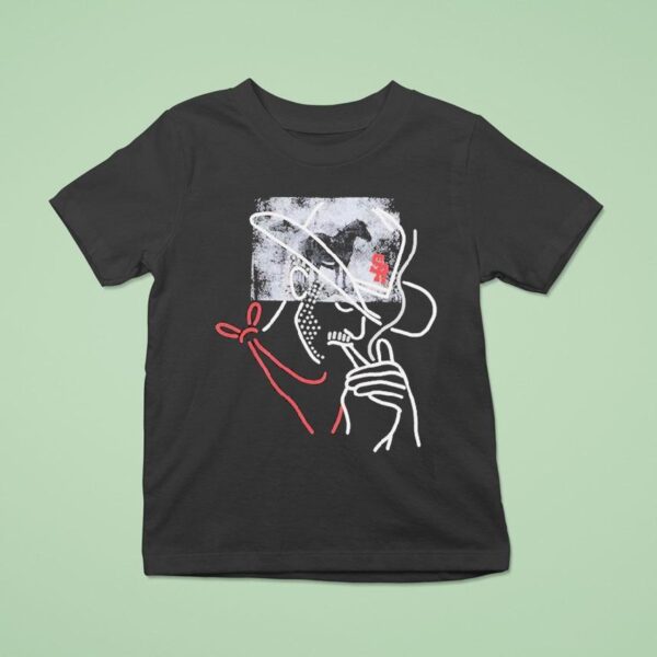 Stevenson Ranch Smoking Cowboy Horse T Shirt