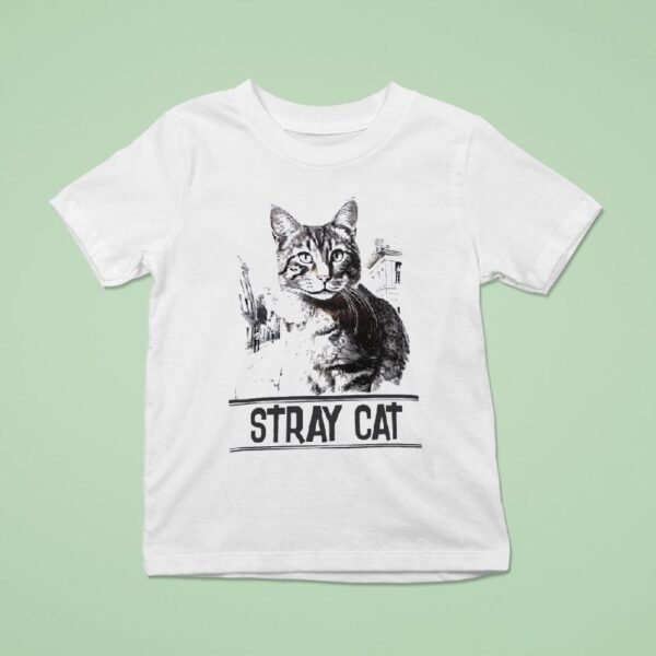 Stray Cat Draw Picture T Shirt
