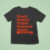Team Phee All Star Lineup Ampersand Phee Nneka Ogwumike Paige Bueckers Breanna Stewart Allisha Gray T Shirt