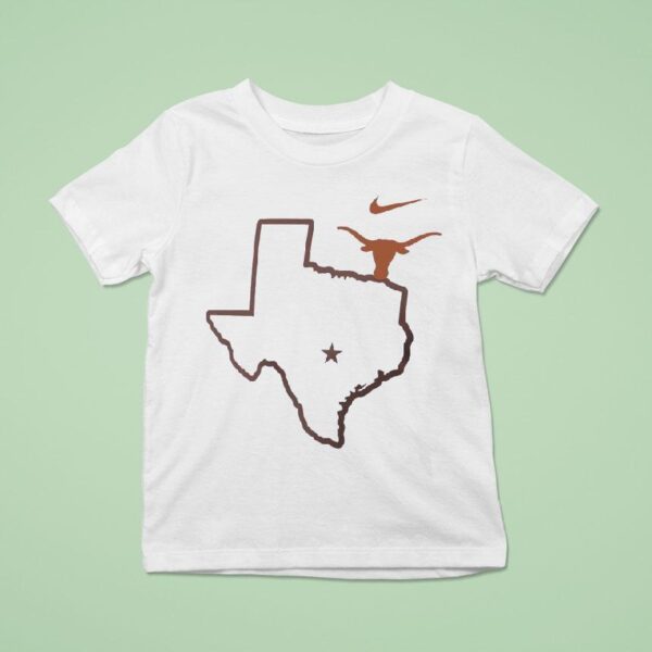Texas Longhorns X Texas Strong Map T Shirt