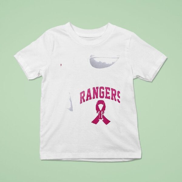 Texas Rangers Mlb Breast Cancer Awareness T Shirt