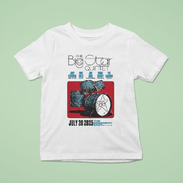 The Basement East July Tour The Big Star Quinte T Shirt