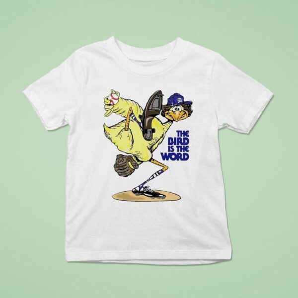 The Bird Is The Word Detroit Tigers Baseball T Shirt