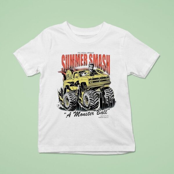 The Lyrical Lemonade Summer Smash Chicago A Monster Ball June Seatgeek Stadium Monster Truck T Shirt