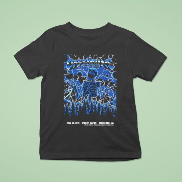 The Offspring Mansfield Massachusetts Concert At Xfinity Center On July Skeleton T Shirt