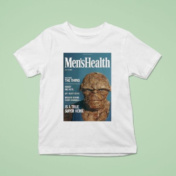 The Thing Men S Health Magazine Parody July Marvel Superhero Wall Art For Gym Lovers T Shirt