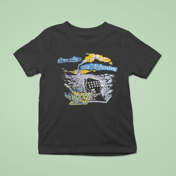 Thin Lizzy Thunder And Lightning Tour T Shirt