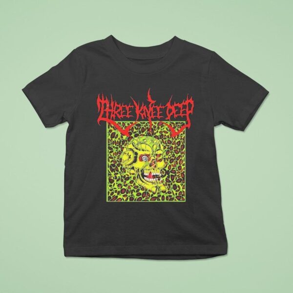 Three Knee Deep Speedin Skull T Shirt