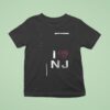 Thursday Band I Heart Nj Logo T Shirt