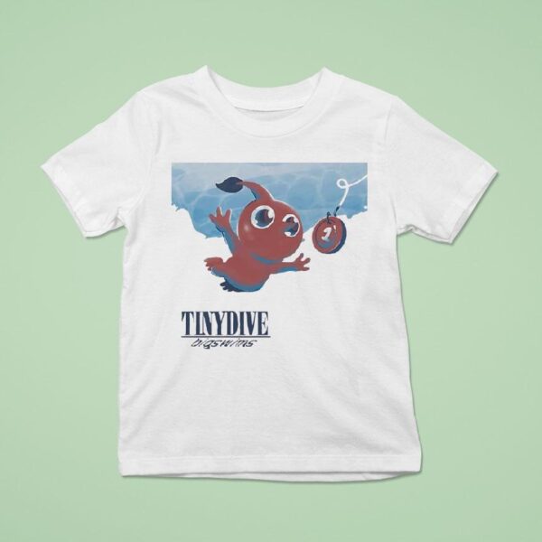 Tinydive Bigswims Pikmin In The Style Of Nirvana S Album Nevermind T Shirt