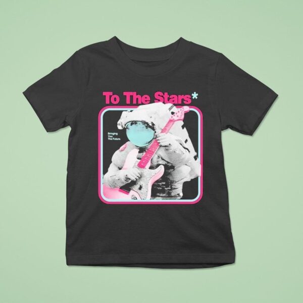 To The Stars Bringing You The Future Astro Strat Guitar Rock T Shirt