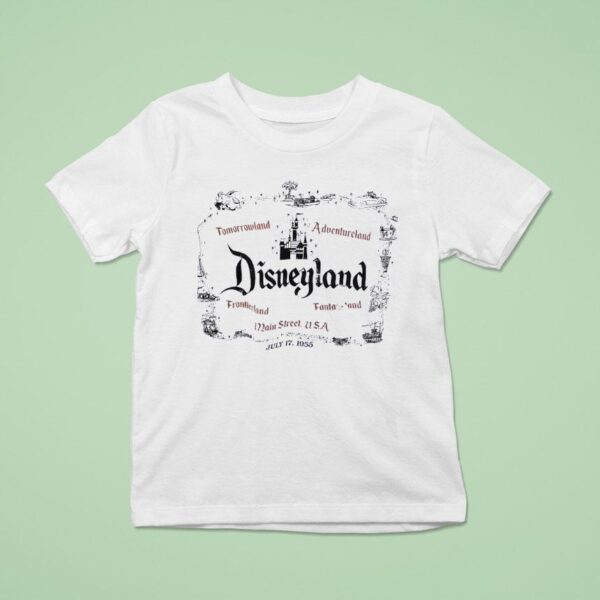 Tomorrowland Adventureland Disneyland Main Street Usa July T Shirt