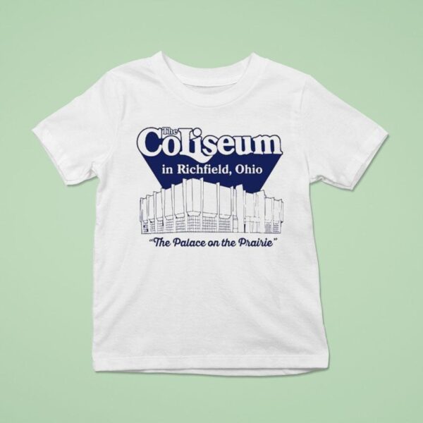 Travis Kelce Wearing The Coliseum In Richfield Ohio The Palace On The Prairie T Shirt