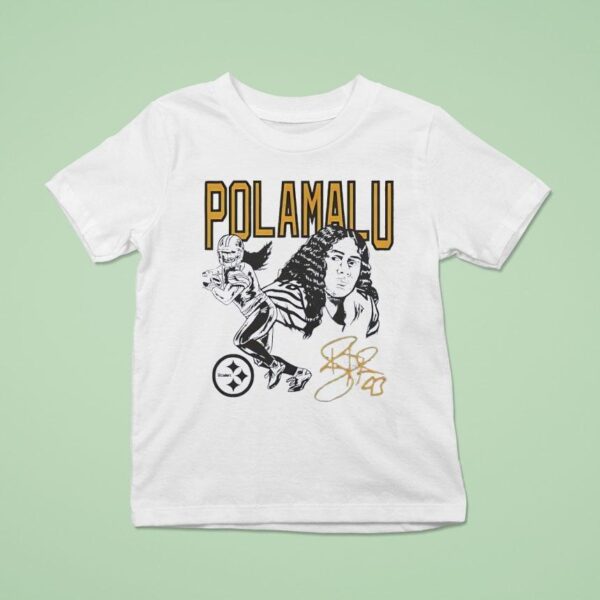 Troy Polamalu Pittsburgh Slers Signature T Shirt