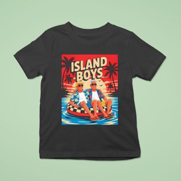 Trump Epstein Island Boys T Shirt