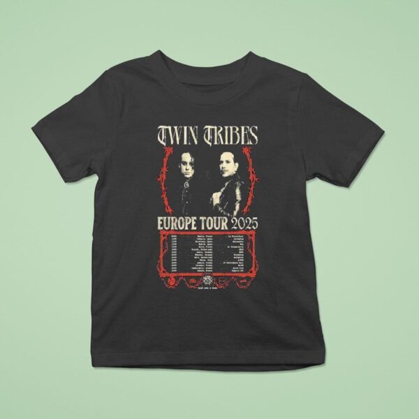 Twin Tribes European Tour Dates T Shirt