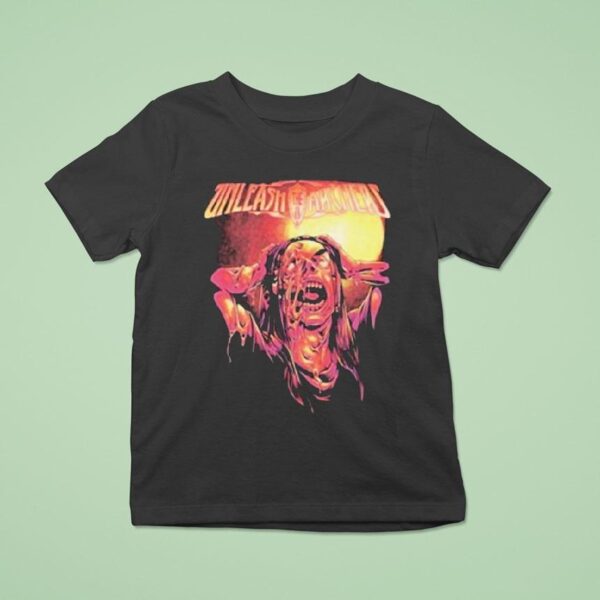 Unleash The Archers European Face Melt A Thon Tour T Shirt