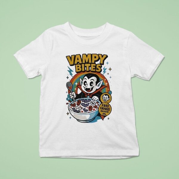 Vampy Bites Free Fangs Inside T Shirt