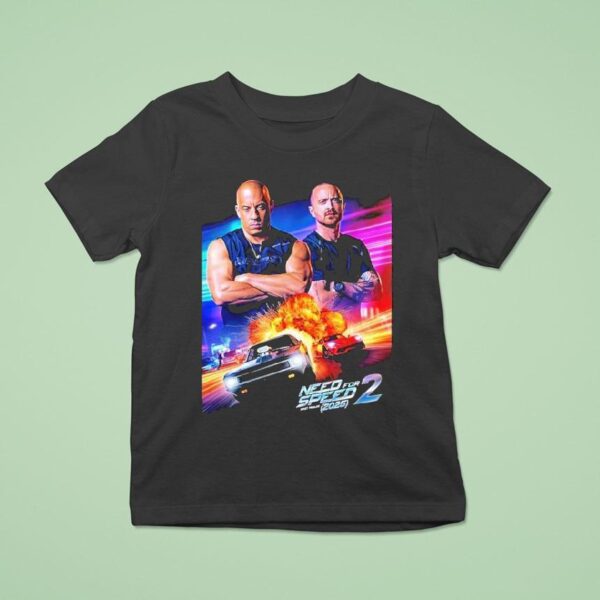 Vin Diesel And Aaron Paul Action Racing Movie Need For Speed T Shirt