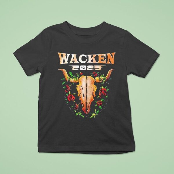 Wacken Open Air Festival From July To August In Schleswig Holstein Germany Roses T Shirt