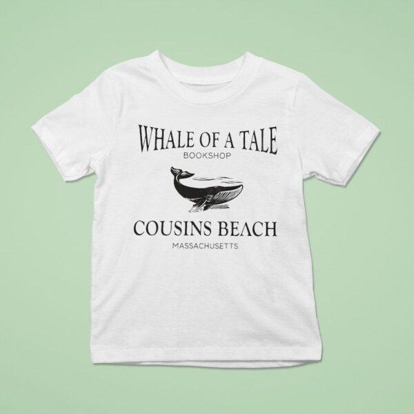 Whale Of A Tale Bookshop Cousins Beach Massachusetts T Shirt