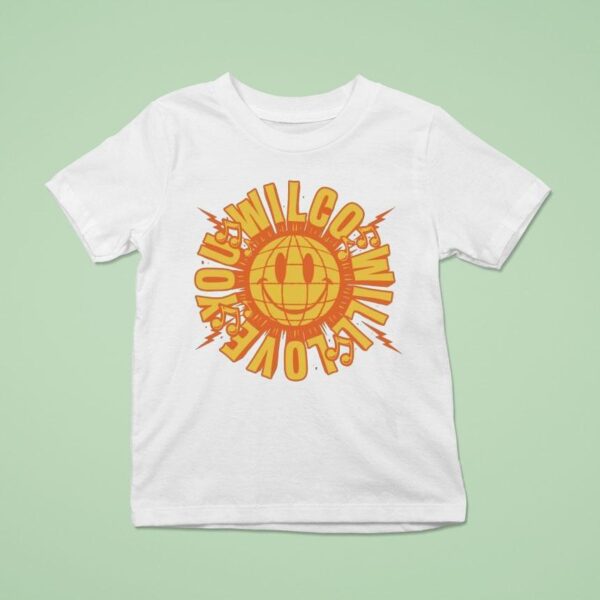 Wilco Will Love You Smiley Globe T Shirt
