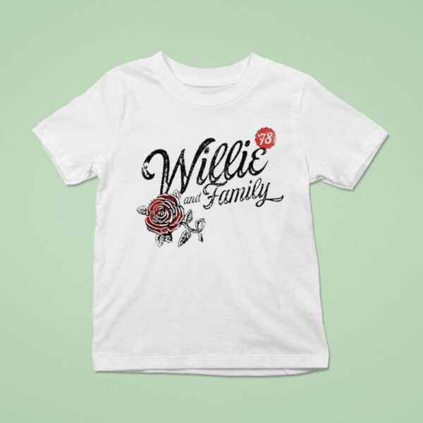 Willie Nelson Willie And Family Roses T Shirt
