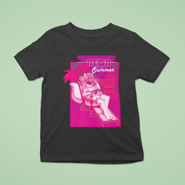 Wolf Neon Summer T Shirt