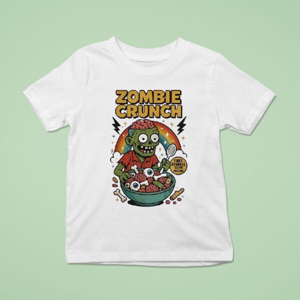 Zombie Crunch Free Eyeball Gum Inside T Shirt