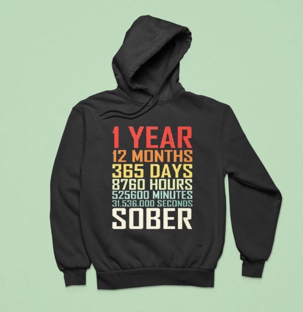 Year Months Days Sober Hoodie