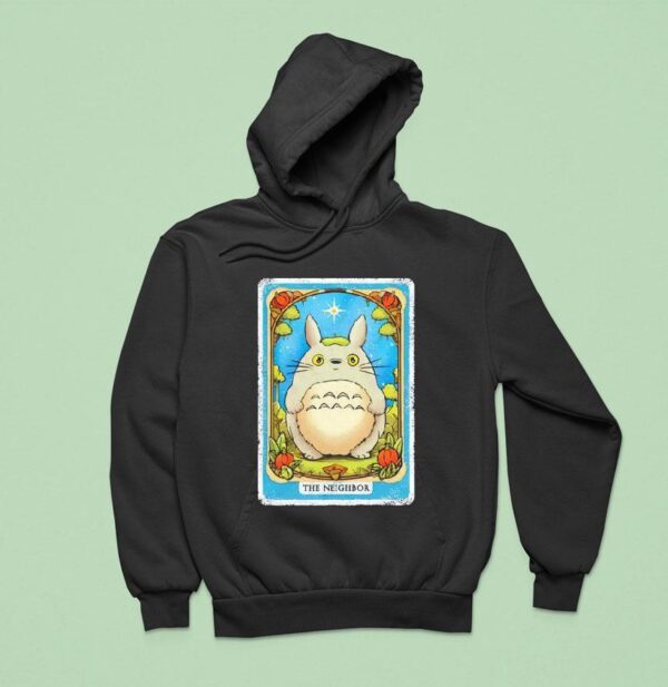 A Tarot Card Style Design Inspired By Totoro Hoodie