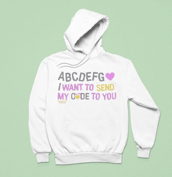 Abcdefg I Want To Send My Code To You Hoodie