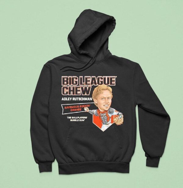 Adley Rutschman Baltimore Orioles Big League Chew Ravenous Rockin Orange The Ballplayers Bubble Gum Hoodie
